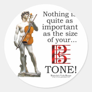 Viola Tone Classic Round Sticker