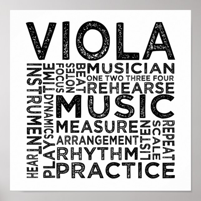 Viola Typography Poster (Front)