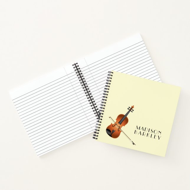 Viola Violin Music Teacher Musician Notebook (Inside)