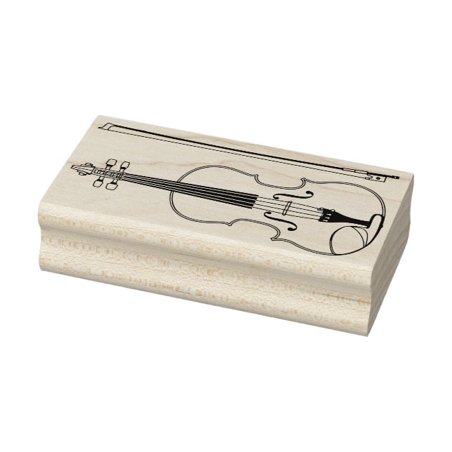 Viola Violin Music Teacher Musician Rubber Stamp (Stamp)