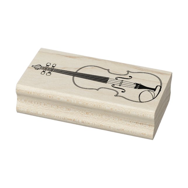 Viola Violin Music Teacher Musician Rubber Stamp (Stamp)