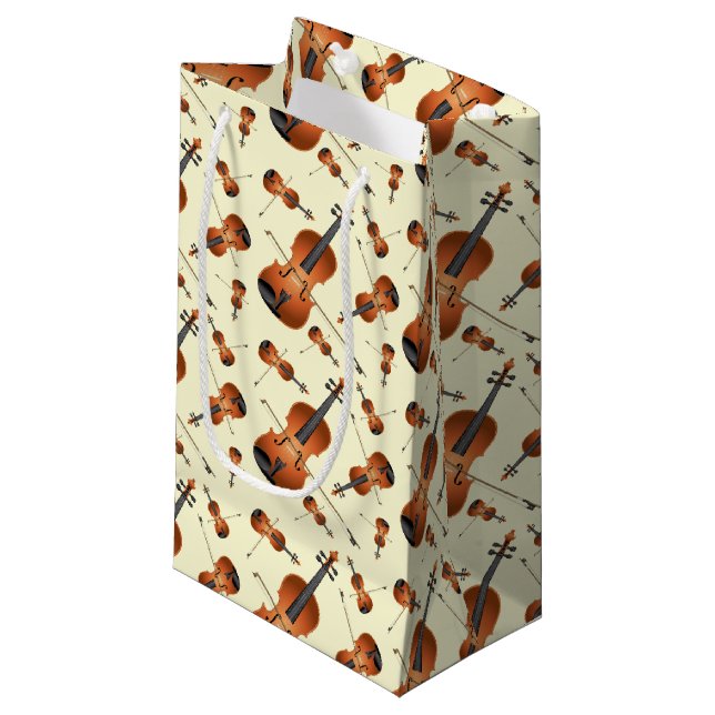 Viola Violin Music Teacher Musician Small Gift Bag (Front Angled)