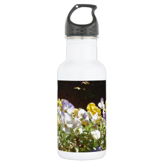 Violas In A Stone Trough. 532 Ml Water Bottle