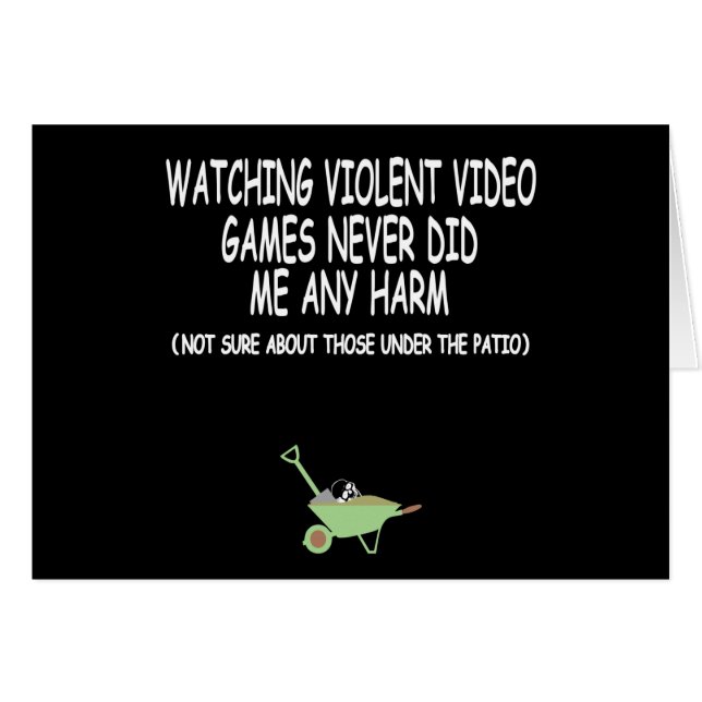 Violent video gamer (Front Horizontal)