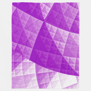 Violet abstract pattern fleece blanket