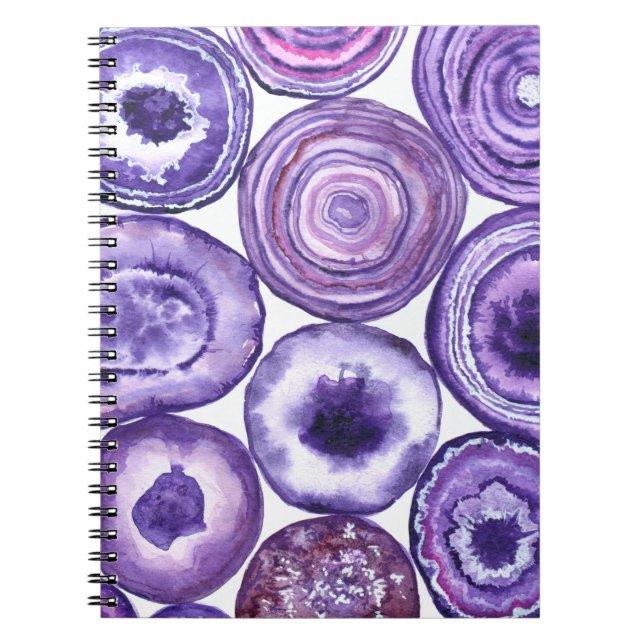 Violet agate pattern notebook (Front)