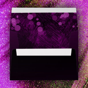 Violet and Black Envelope