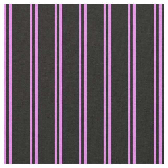 Violet and Black Lined Pattern Fabric (Close Up)