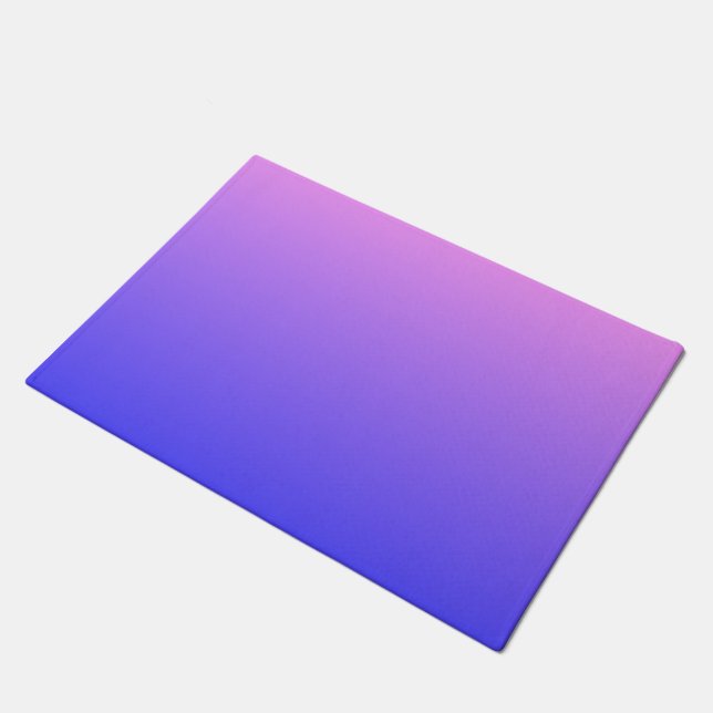 Violet and Blue Gradient Doormat (Angled)