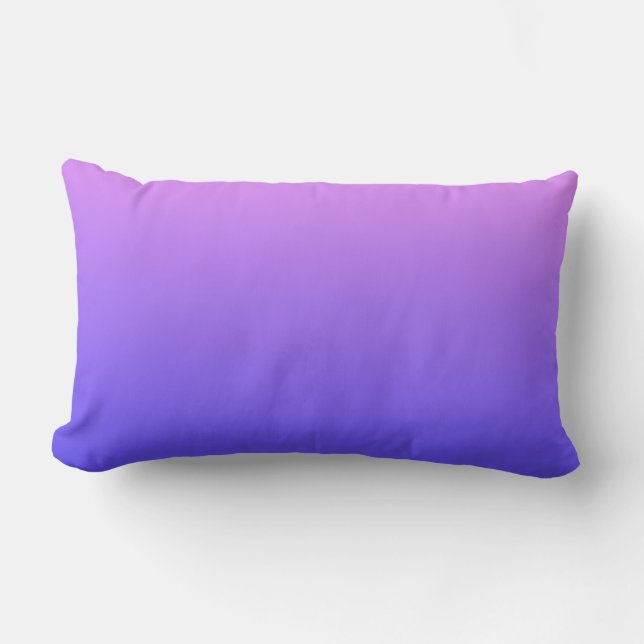 Violet and Blue Gradient Lumbar Cushion (Front)