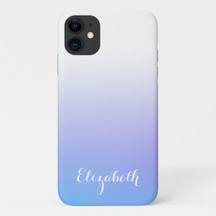 Violet and blue ombre design  iPhone 11 case