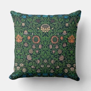 Violet and Columbine, William Morris Cushion