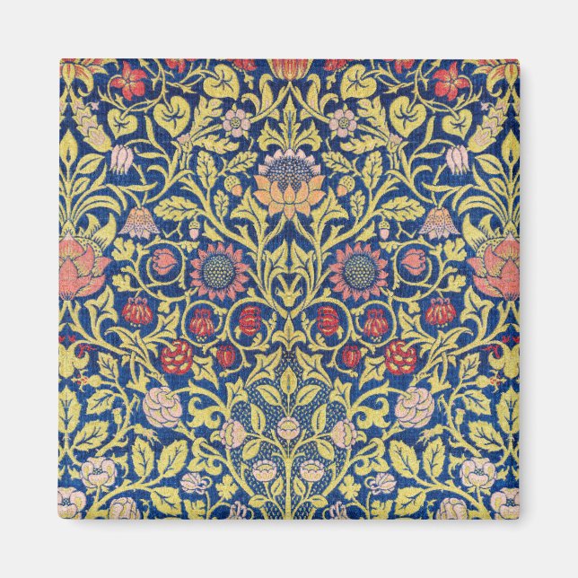 Violet and Columbine, William Morris Magnet (Front)