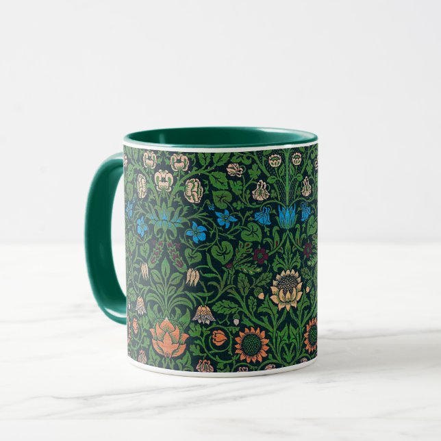 Violet and Columbine, William Morris Mug (Front Left)