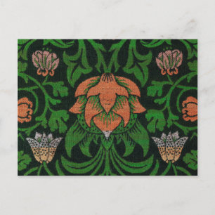 Violet and Columbine, William Morris Postcard