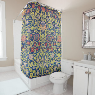 Violet and Columbine, William Morris Shower Curtain
