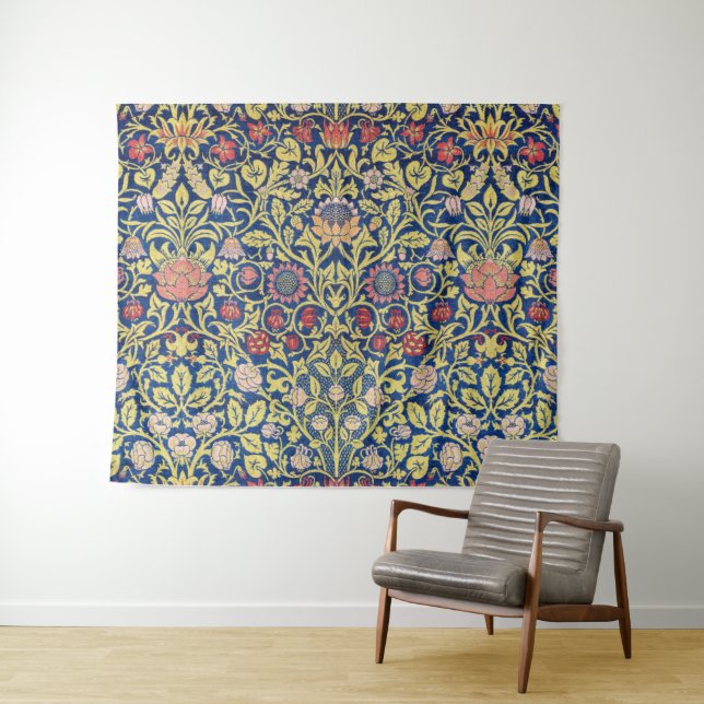 Violet and Columbine, William Morris Tapestry (In Situ (Horizontal))