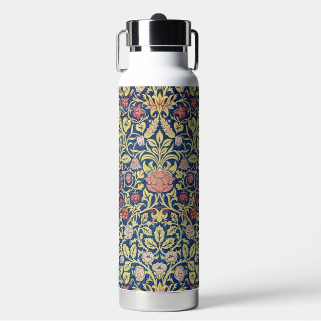 Violet and Columbine, William Morris Water Bottle (Front)