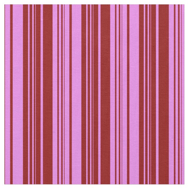 Violet and Dark Red Lines Pattern Fabric (Close Up)
