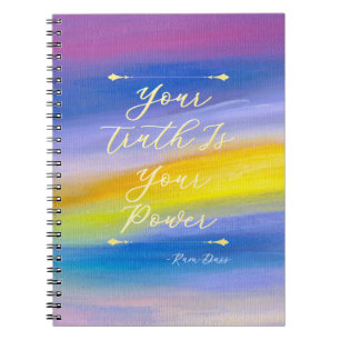 Violet and Golden Ray Abstract Notebook