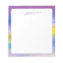 Violet and Golden Ray Abstract Notepad
