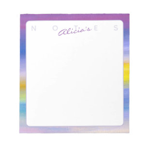 Violet and Golden Ray Abstract Notepad