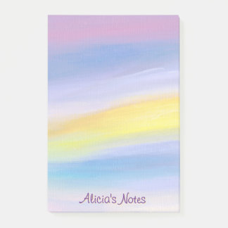Violet and Golden Ray Modern Abstract Post-it Notes