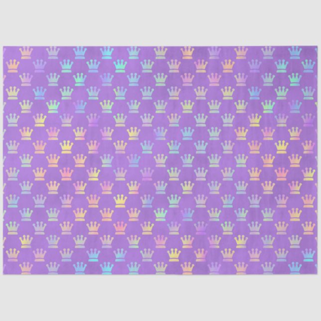 Violet and Rainbows Series Design 6 Tissue Paper (Front)