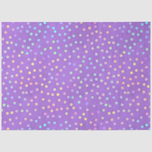 Violet and Rainbows Series Design 9 Tissue Paper (Front)