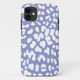 Violet and White Leopard Print iPhone 6 Case
