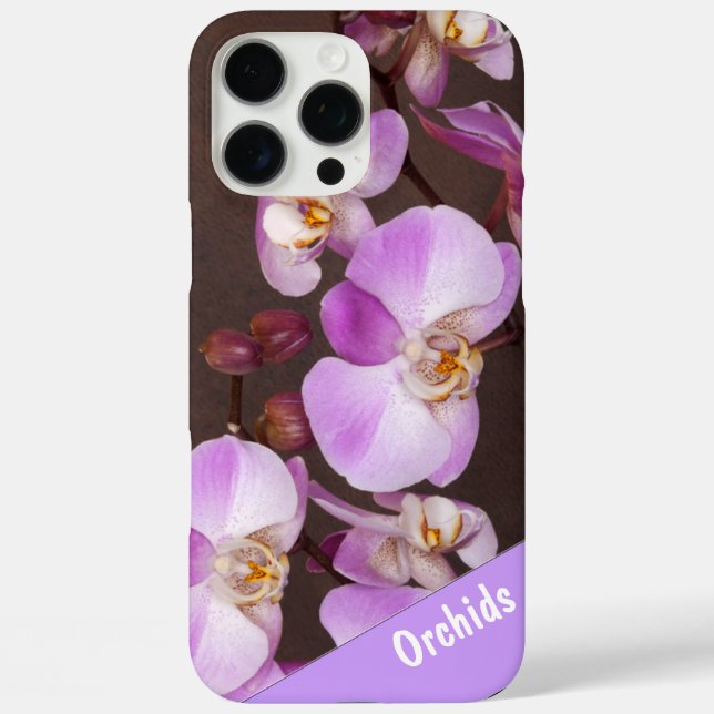 Violet and White Orchid Close Up Photograph Case-Mate iPhone Case (Back)