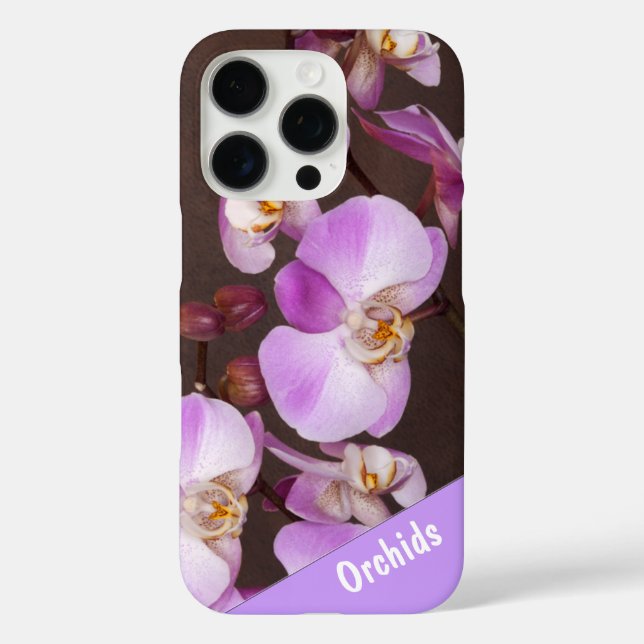 Violet and White Orchid Close Up Photograph Case-Mate iPhone Case (Back)