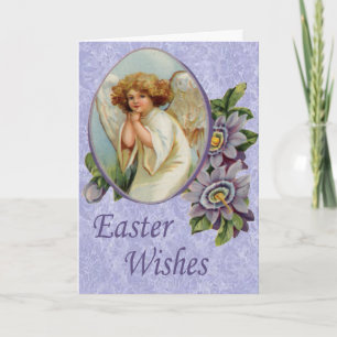 Violet Angel Easter Card