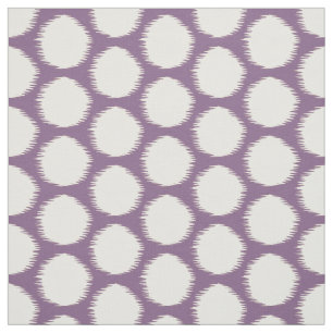 Violet Asian Moods Ikat Dots Fabric