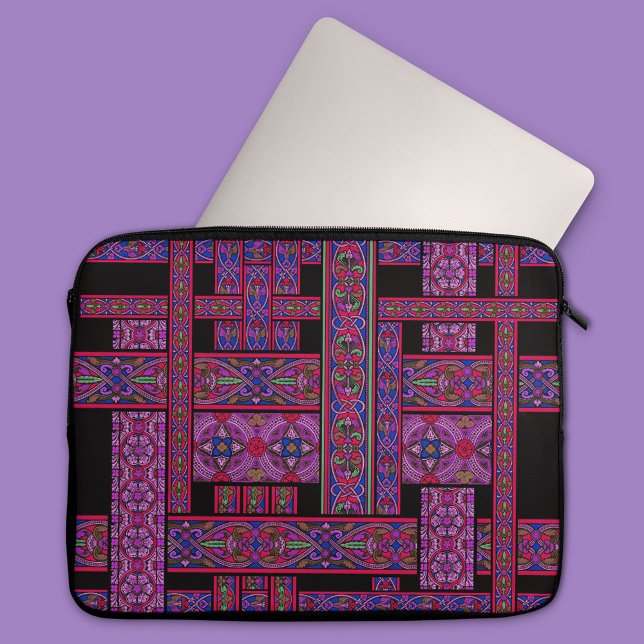 Violet Aurora Stained Glass Laptop Sleeve (Creator Uploaded)