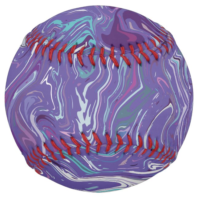 Violet authentic design softball (Front)