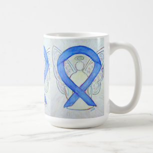 Violet Awareness Ribbon Angel Art Mug