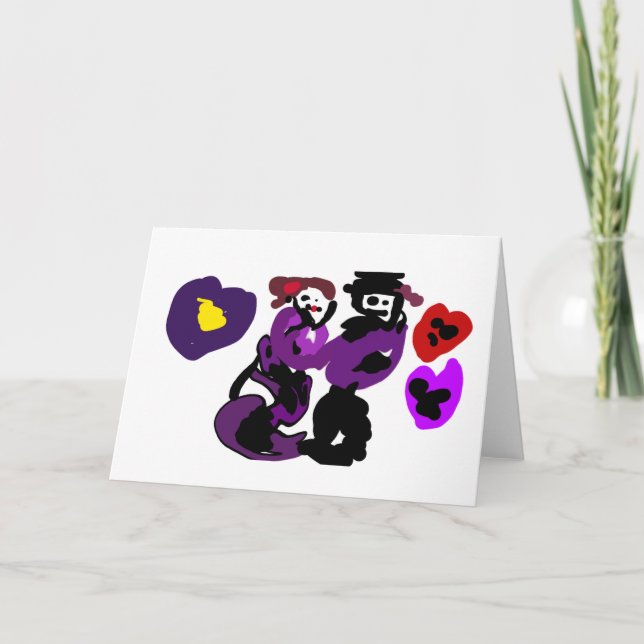 Violet ball Dancing Card (Front)