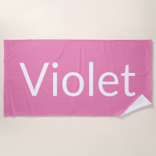 Violet Beach Towel