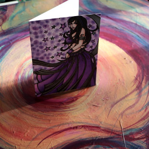 Violet Belly Dancer Card