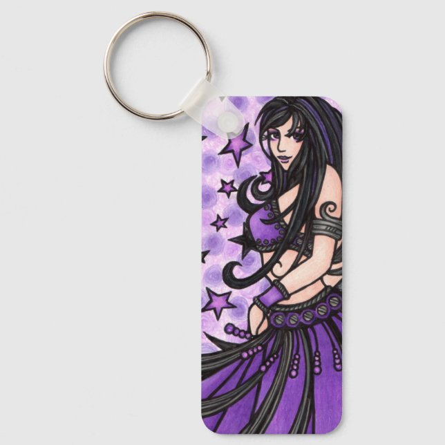 Violet Belly Dancer Key Ring (Front)