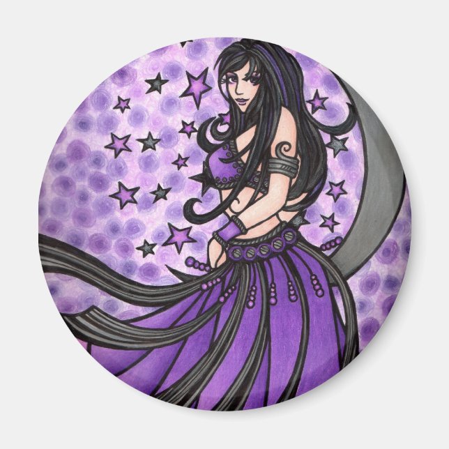 Violet Belly Dancer Magnet (Front)