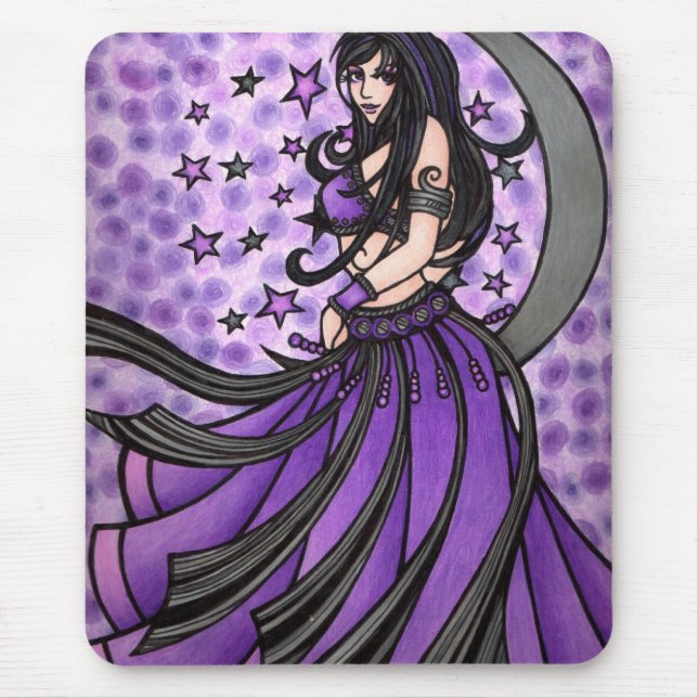Violet Belly Dancer Mouse Pad (Front)