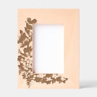 "Violet Bloom Frame" Etched Frames