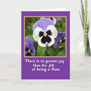 Violet Blooms Mothers Day Card