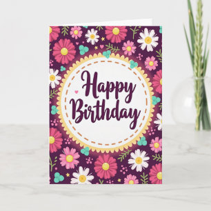 Violet Blossom Card