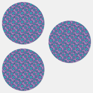 Violet Blue Flowers Pattern