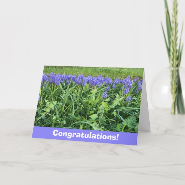 Violet Bluebells Photography  Card (Front)