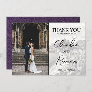 Violet Brazil Passport Thank You Card