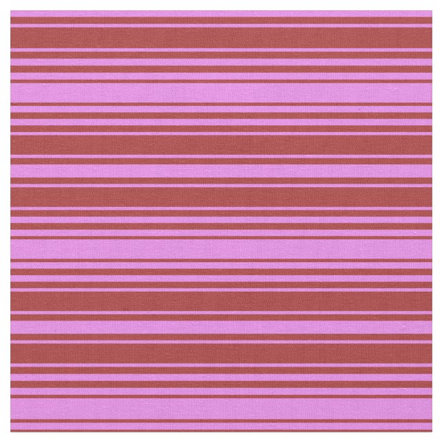 Violet & Brown Coloured Lines Fabric (Close Up)